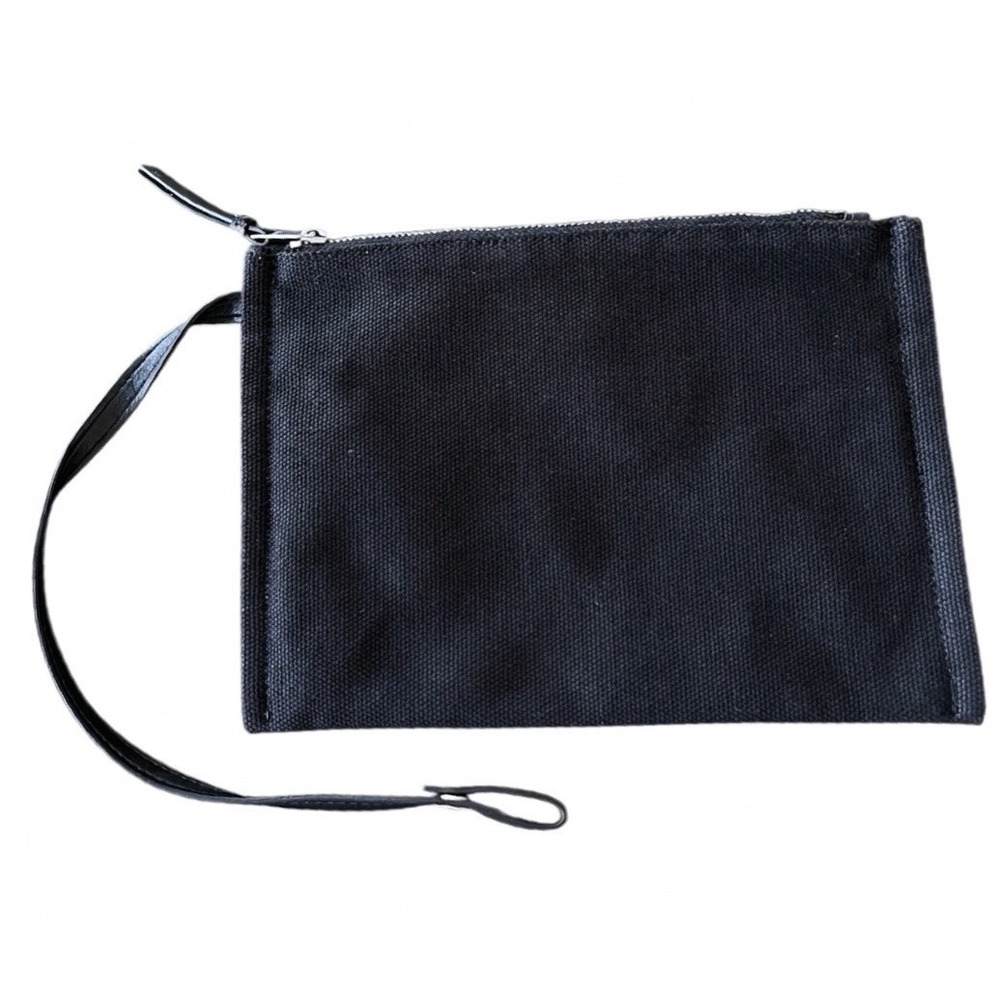 AllSaints Allington Blk Canvas Wristlet Pouch Clutch Bag WB545Y Insert Oganizer